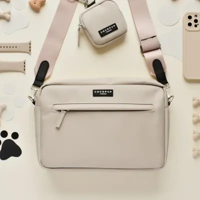 Cocopup - Grote wandeltas - Caramel Latte