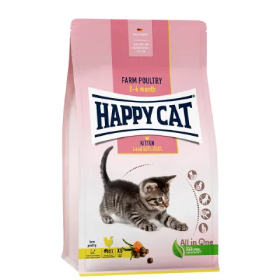 Happy Cat - Kitten - Land Geflügel- 1.3kg