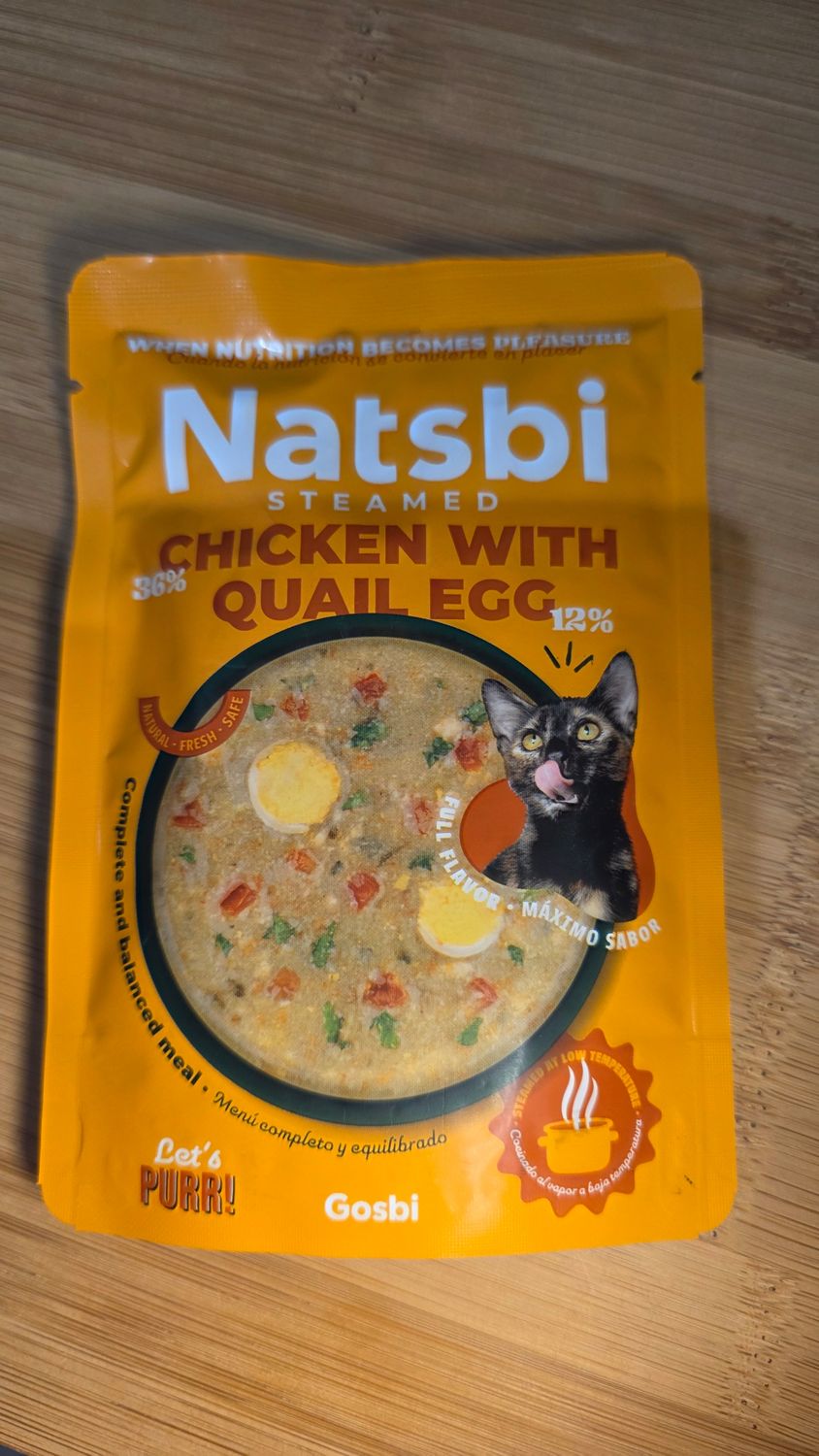 Natsbi - Steamed Chicken Whit Quail Egg - 80g Natsbi - Steamed Chicken Whit Quail Egg - 80g