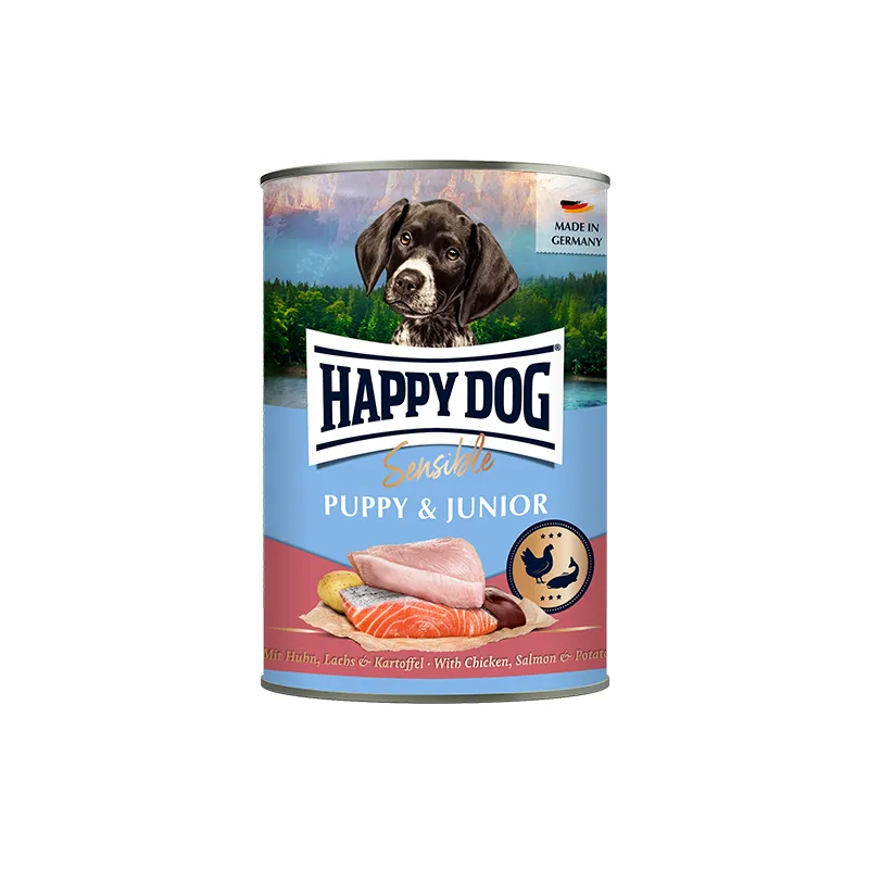 Happy Dog - Natvoer - Puppy &amp; Junior - Lam &amp; Rijst - 800g