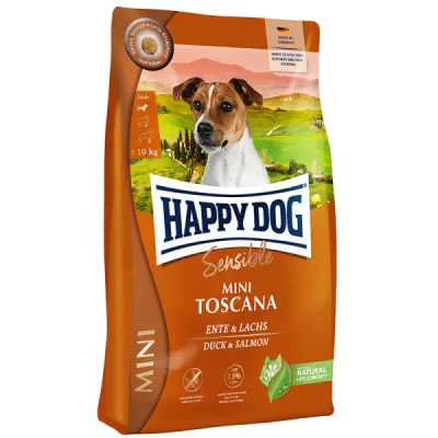 Happy Dog - Mini - Toscana - Eend &amp; Zalm