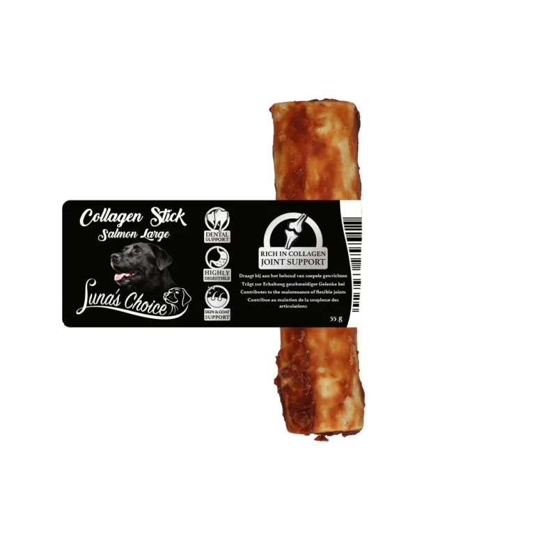 Luna's Choice - Collagen Chews Stick Zalm L Luna's Choice - Collagen Chews Stick Zalm L