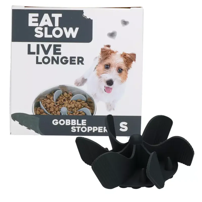 Eat Slow Live Longer - Gobble Stopper Grijs