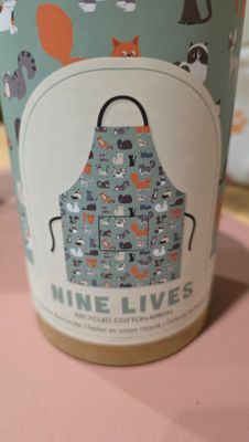 Schort van gerecycled katoen - Kattenliefhebber