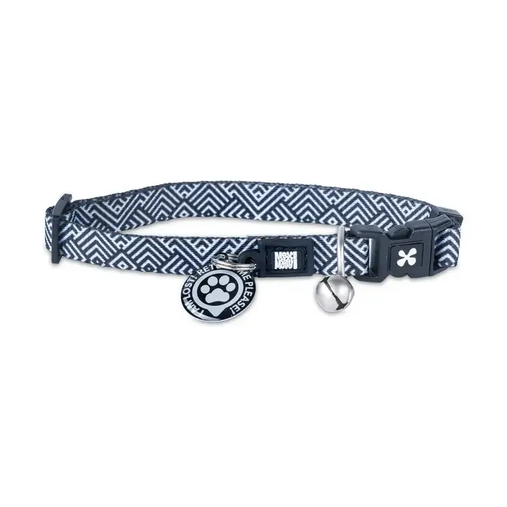Max & Molly - Smart Id Cat Collar - Mykonos Black Max & Molly - Smart Id Cat Collar - Mykonos Black