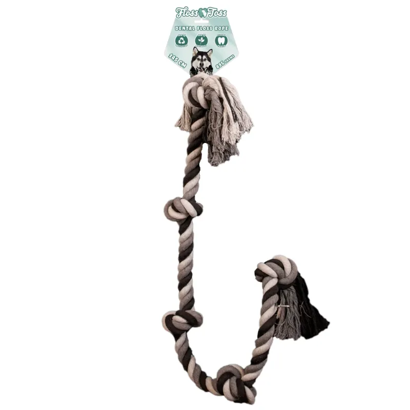 Floss Toss Dental Rope 5 Knot - 145 cm Floss Toss Dental Rope 5 Knot - 145 cm