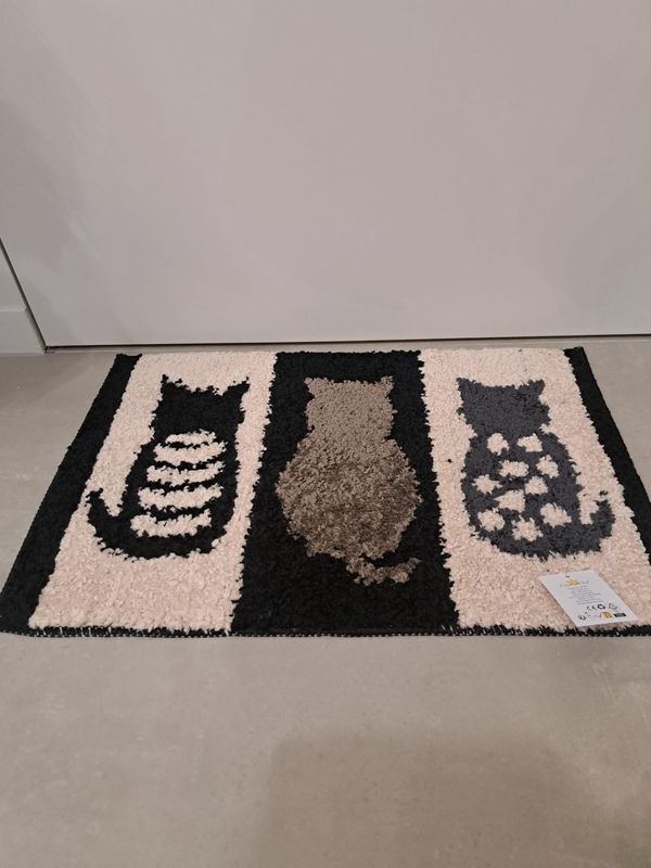 Badmat met katten