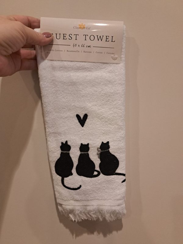 Gastendoek met  katten