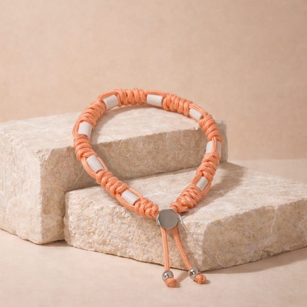 No.01 Soft Peach – Natuurlijke EM-X Anti-Tekenband - 30/34cm