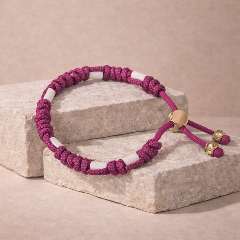 No.07 Pink Velvet – Natuurlijke EM-X Anti-Tekenband - 26/30cm No.07 Pink Velvet – Natuurlijke EM-X Anti-Tekenband - 26/30cm