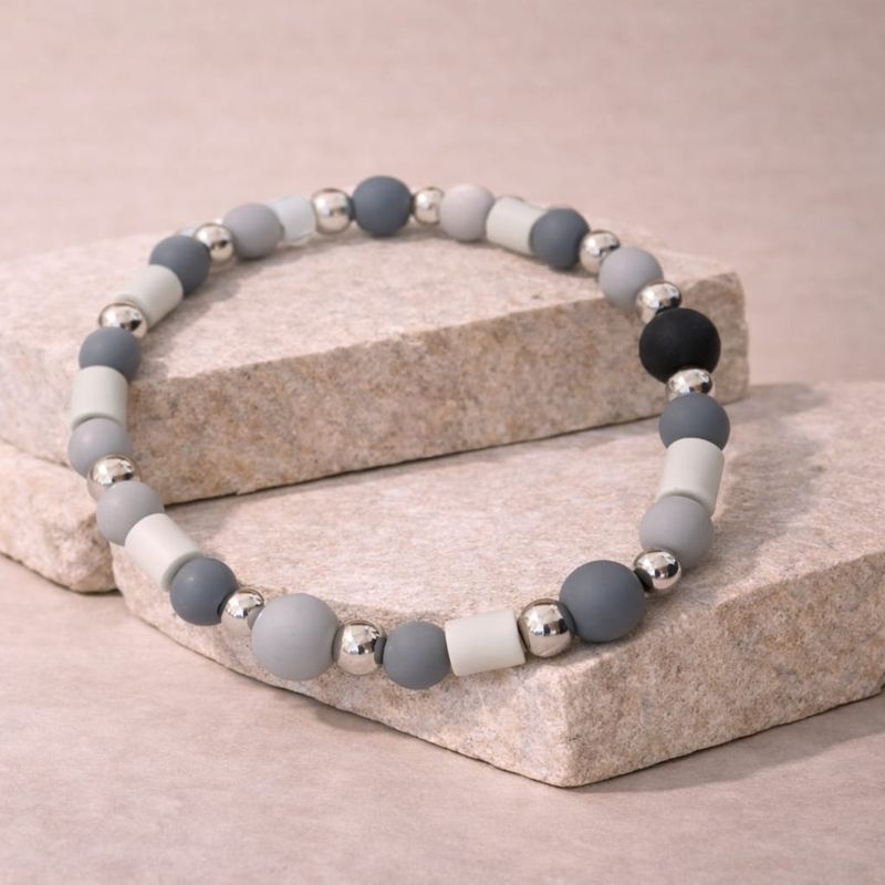 No.14 Silver Mist – Natuurlijke EM-X Anti-Tekenband - 36cm No.14 Silver Mist – Natuurlijke EM-X Anti-Tekenband - 36cm