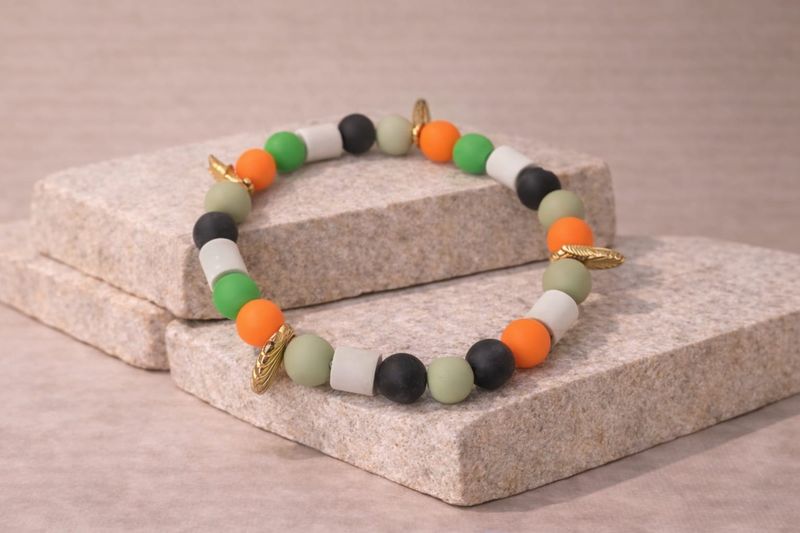 No.18 Tropical Shell – Natuurlijke EM-X Anti-Tekenband - 21cm No.18 Tropical Shell – Natuurlijke EM-X Anti-Tekenband - 21cm