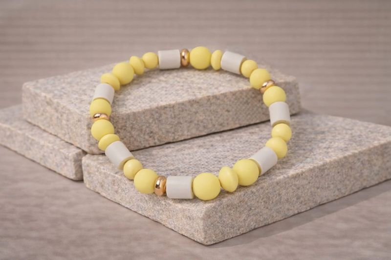 No.23 Lemon Glow – Natuurlijke EM-X Anti-Tekenband - 30cm No.23 Lemon Glow – Natuurlijke EM-X Anti-Tekenband - 30cm