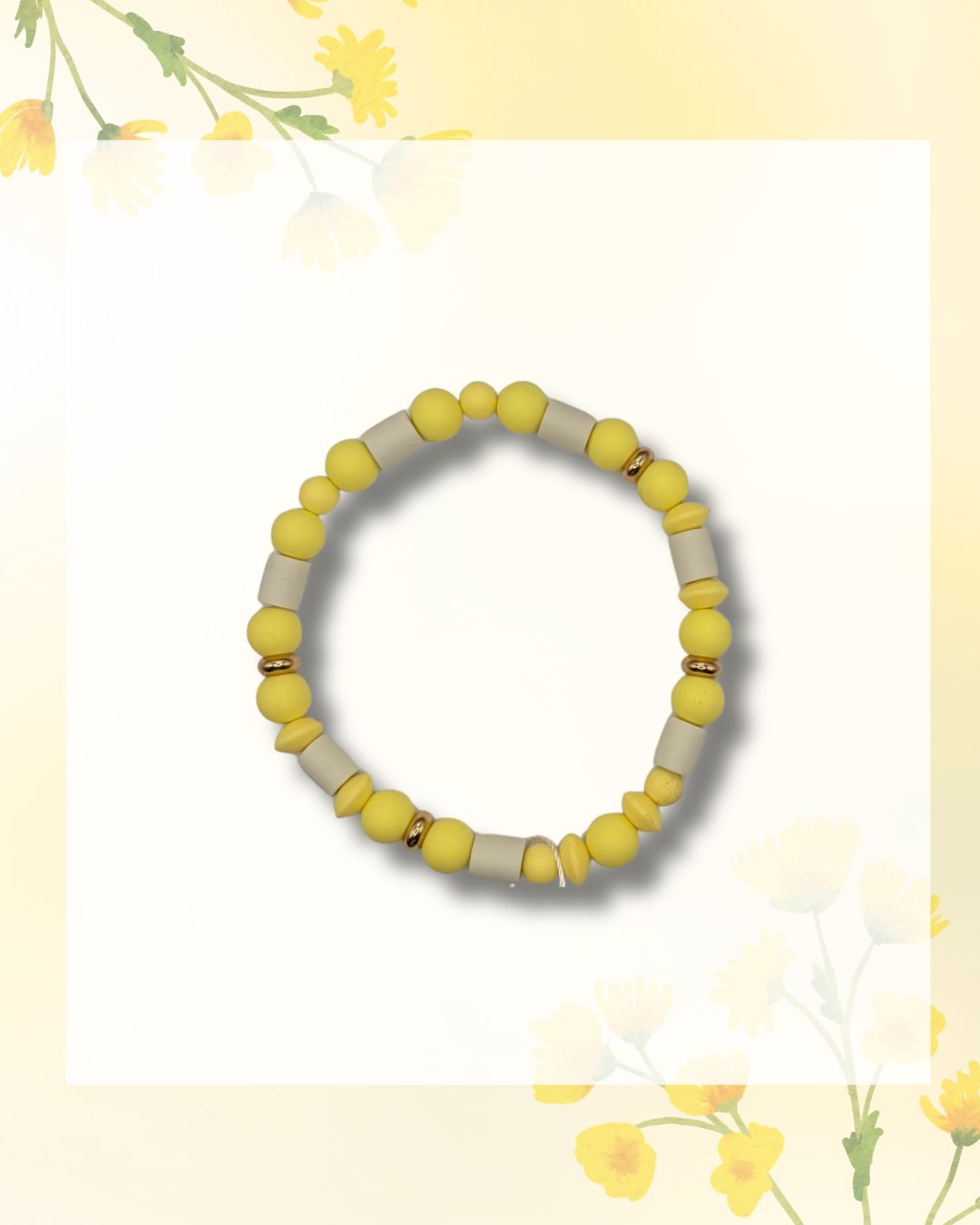 No.23 Lemon Glow – Natuurlijke EM-X Anti-Tekenband - 30cm No.23 Lemon Glow – Natuurlijke EM-X Anti-Tekenband - 30cm