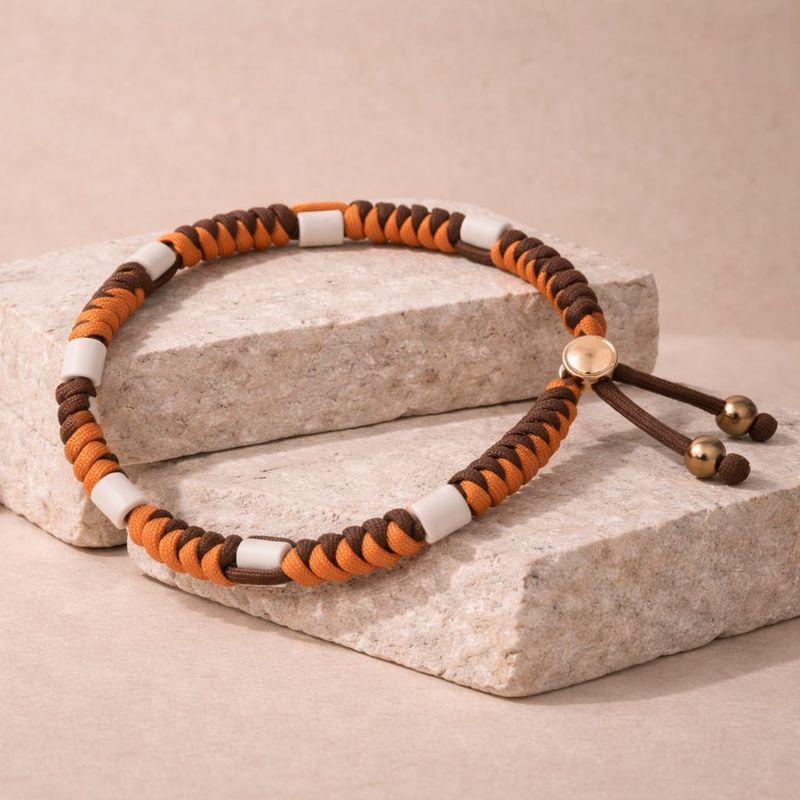 No.08 Autumn Glow – Natuurlijke EM-X Anti-Tekenband - 42/48cm No.08 Autumn Glow – Natuurlijke EM-X Anti-Tekenband - 42/48cm