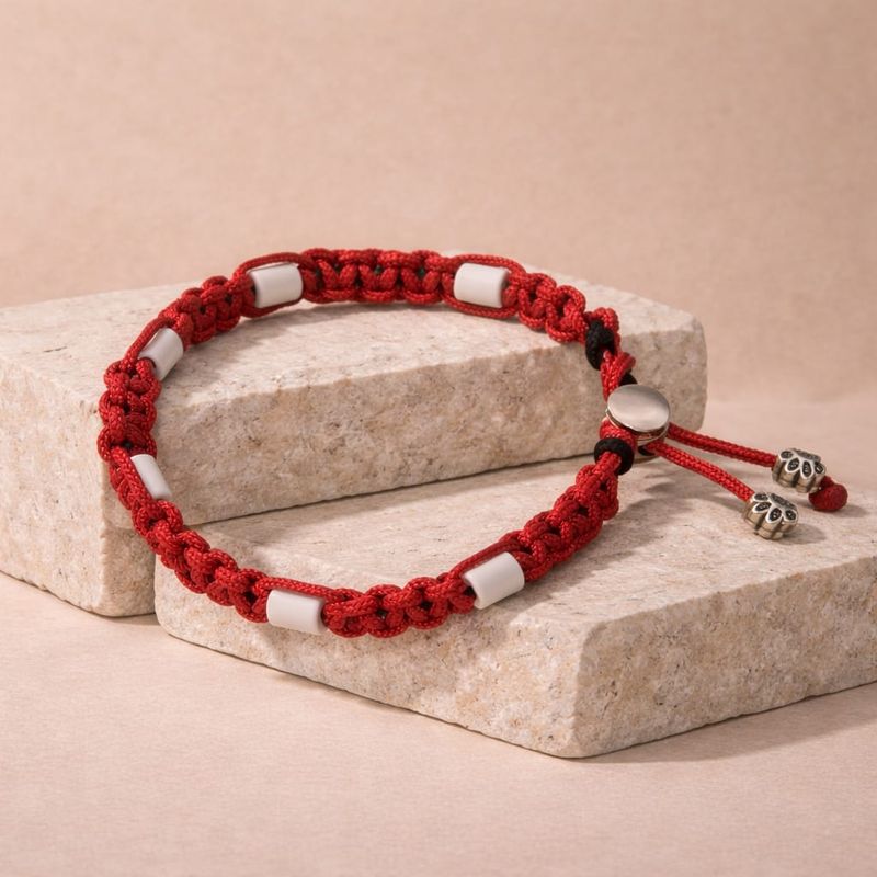 No.09 Ruby Glow – Natuurlijke EM-X Anti-Tekenband - 28/32cm No.09 Ruby Glow – Natuurlijke EM-X Anti-Tekenband - 28/32cm