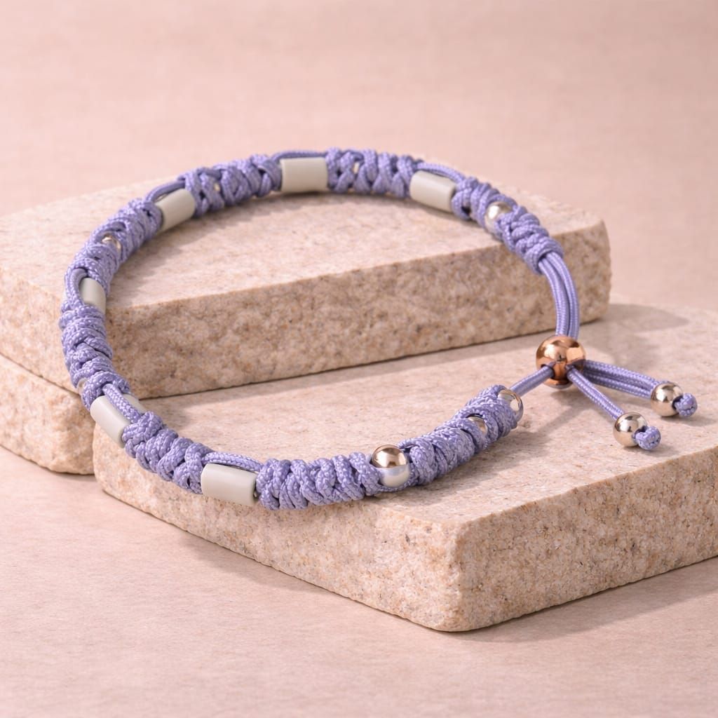 No.12 Lilac Pearl – Natuurlijke EM-X Anti-Tekenband - 28/32cm