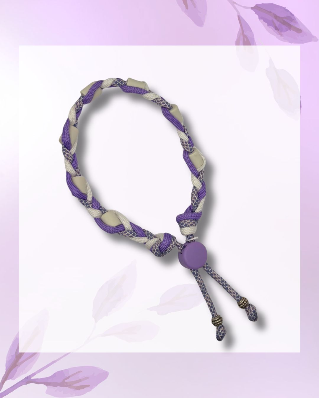 No.13 Violet Twist – Natuurlijke EM-X Anti-Tekenband - 28/32cm No.13 Violet Twist – Natuurlijke EM-X Anti-Tekenband - 28/32cm