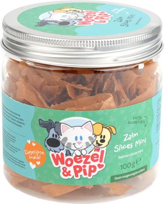 Woezel &amp; Pip - Zalm slices - 100 gram