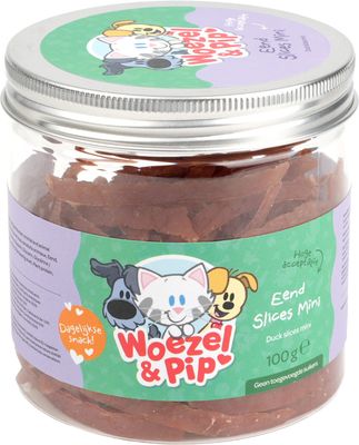 Woezel &amp; Pip - Eenden slices - 100 gram