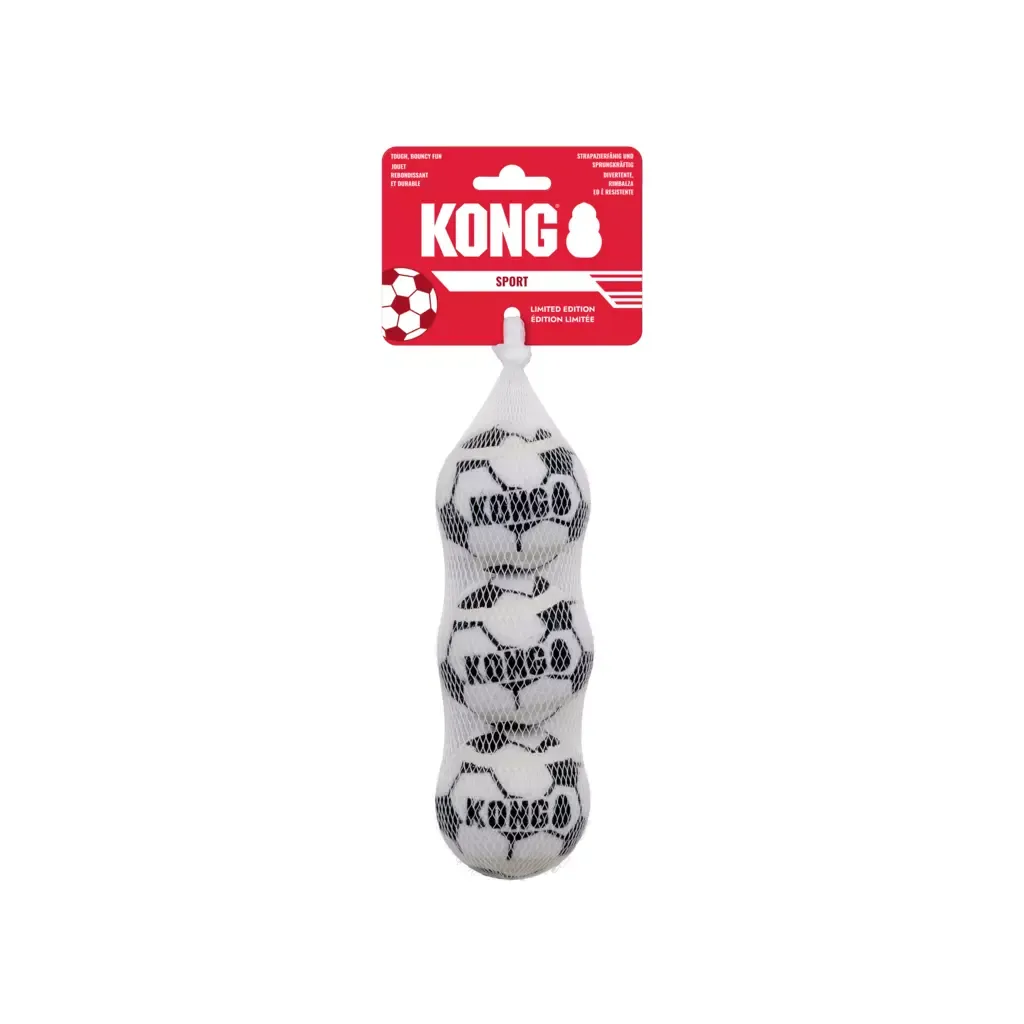 Kong - Sport Voetbal - M 6,5 cm - 3-pk