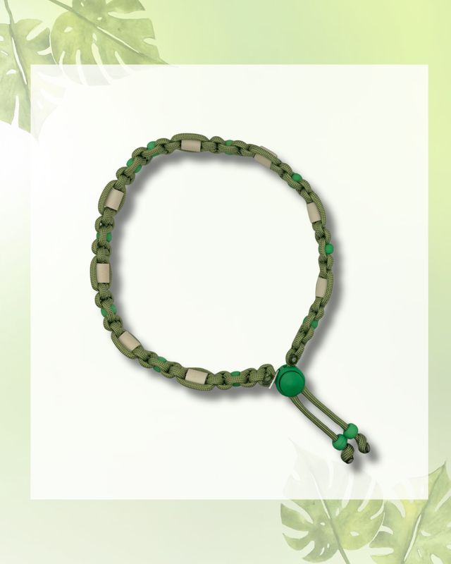 No.33 Green Olive – Natuurlijke EM-X Anti-Tekenband - 44/48cm No.33 Green Olive – Natuurlijke EM-X Anti-Tekenband - 44/48cm