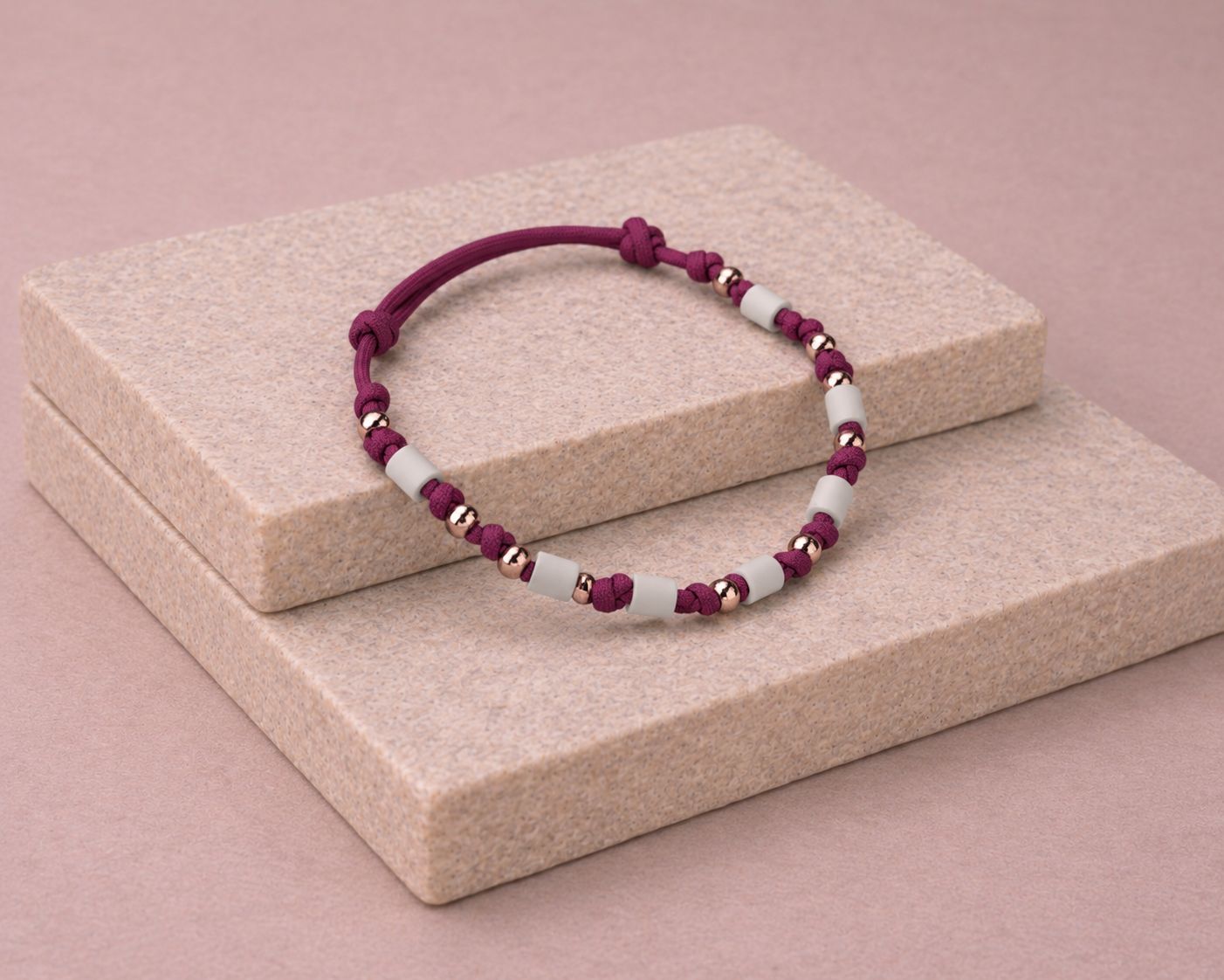 No. 41 Ruby Blush – Natuurlijke EM-X Anti-Tekenband - 40/45cm