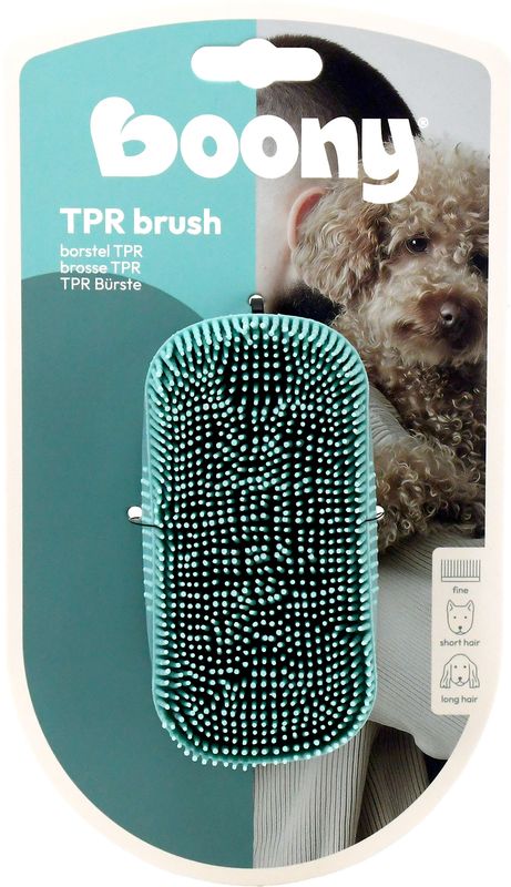 Boony - Borstel hond tpr - ovaal fijn Boony - Borstel hond tpr - ovaal fijn