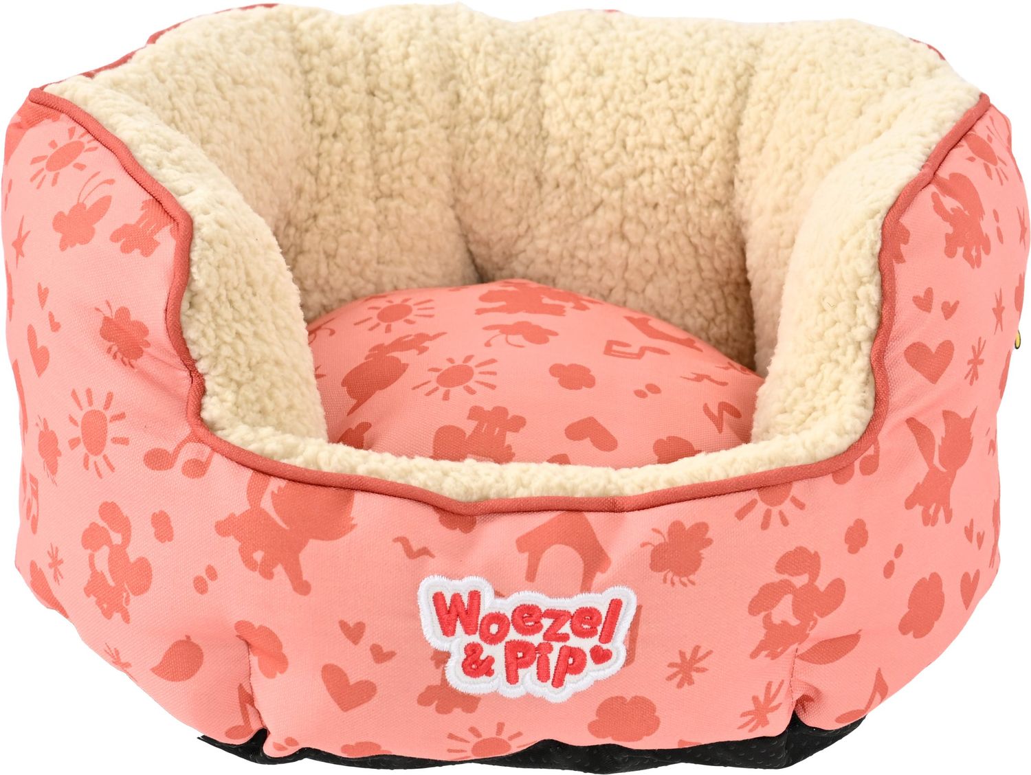 Woezel &amp; Pip -  slaapmand rond roze 40cm