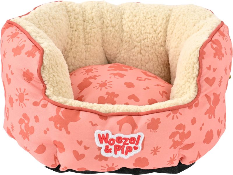 Woezel &amp; Pip -  slaapmand rond roze 40cm