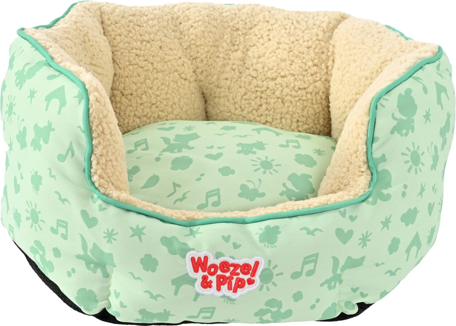 Woezel &amp; Pip -  slaapmand rond groen 50cm 🔍