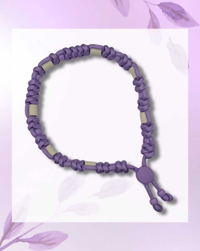 No.10 Violet Whisper – Natuurlijke EM-X Anti-Tekenband - 38/40cm No.10 Violet Whisper – Natuurlijke EM-X Anti-Tekenband - 38/40cm