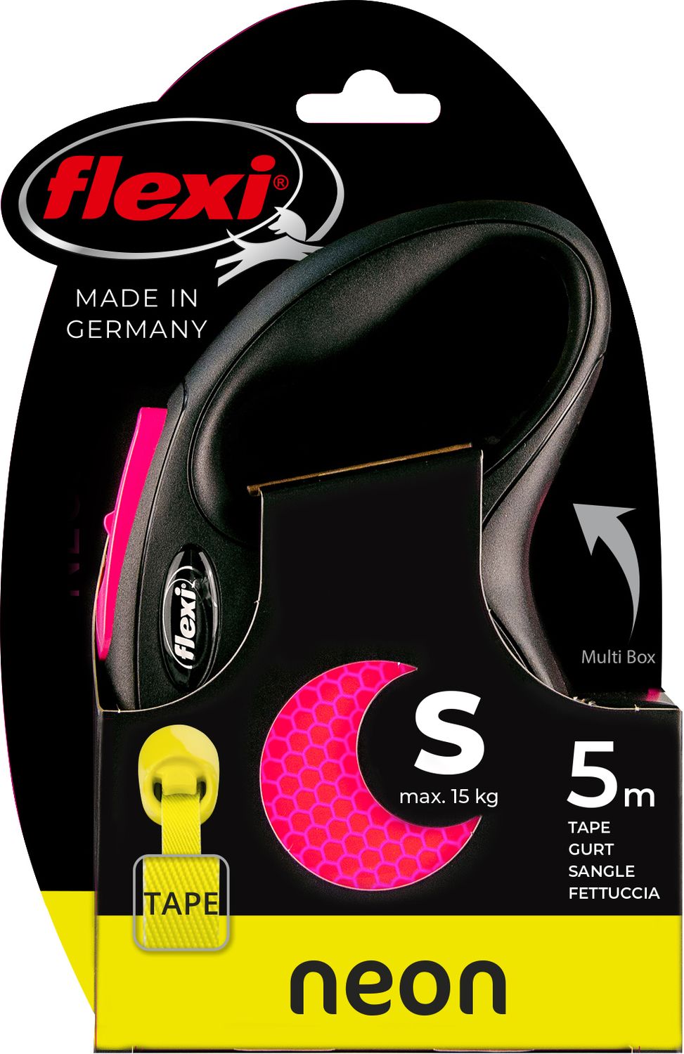 Flexi rollijn - NEW NEON - Tape S - 5 meter Flexi rollijn - NEW NEON - Tape S - 5 meter