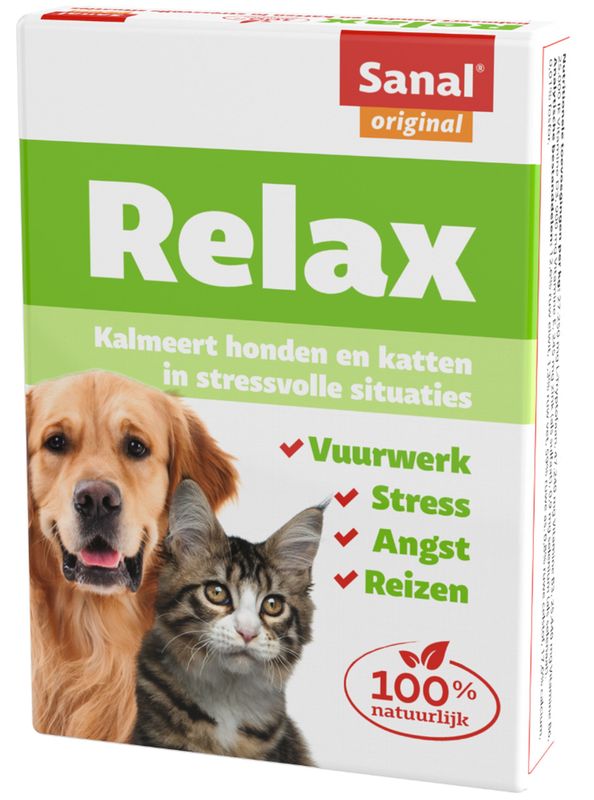 Sanal hond en kat Relax - 15 tabletten. Sanal hond en kat Relax - 15 tabletten.