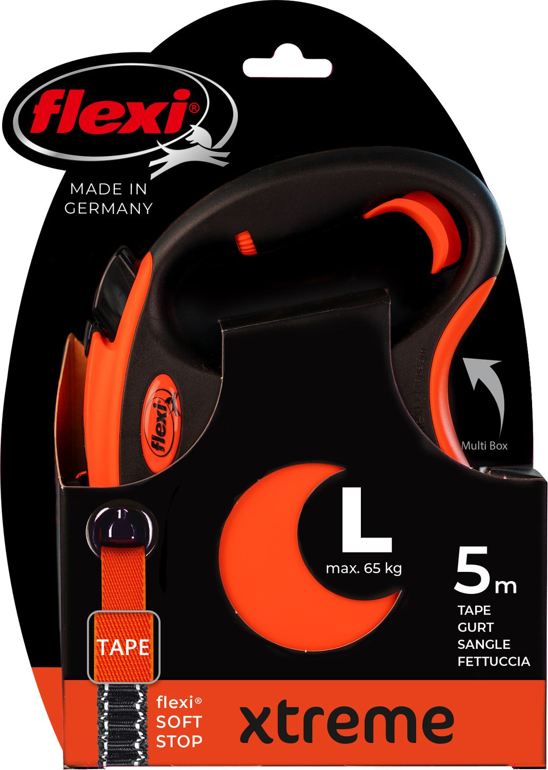 Flexi rollijn - XTREME - Tape L orange - 5 meter. Flexi rollijn - XTREME - Tape L orange - 5 meter.