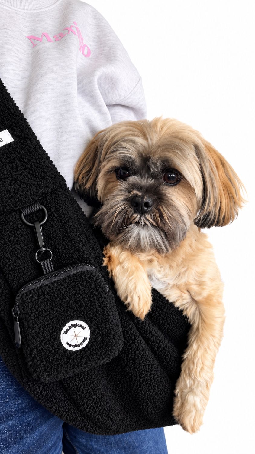 The Dog Label - Teddy Bag - Zwart The Dog Label - Teddy Bag - Zwart