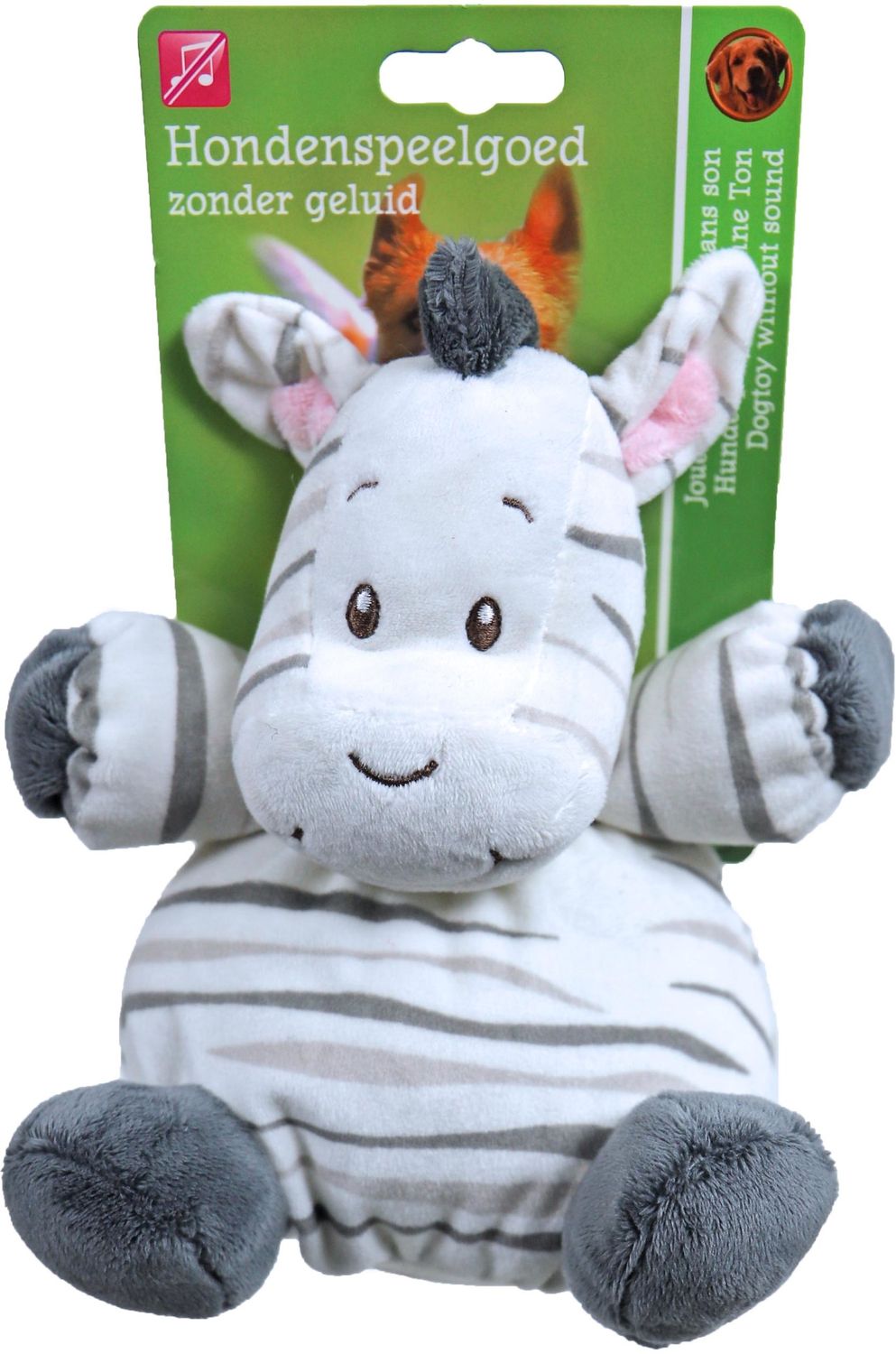 Boon - hondenspeelgoed pluche zebra, 17 cm zonder geluid. Boon - hondenspeelgoed pluche zebra, 17 cm zonder geluid.