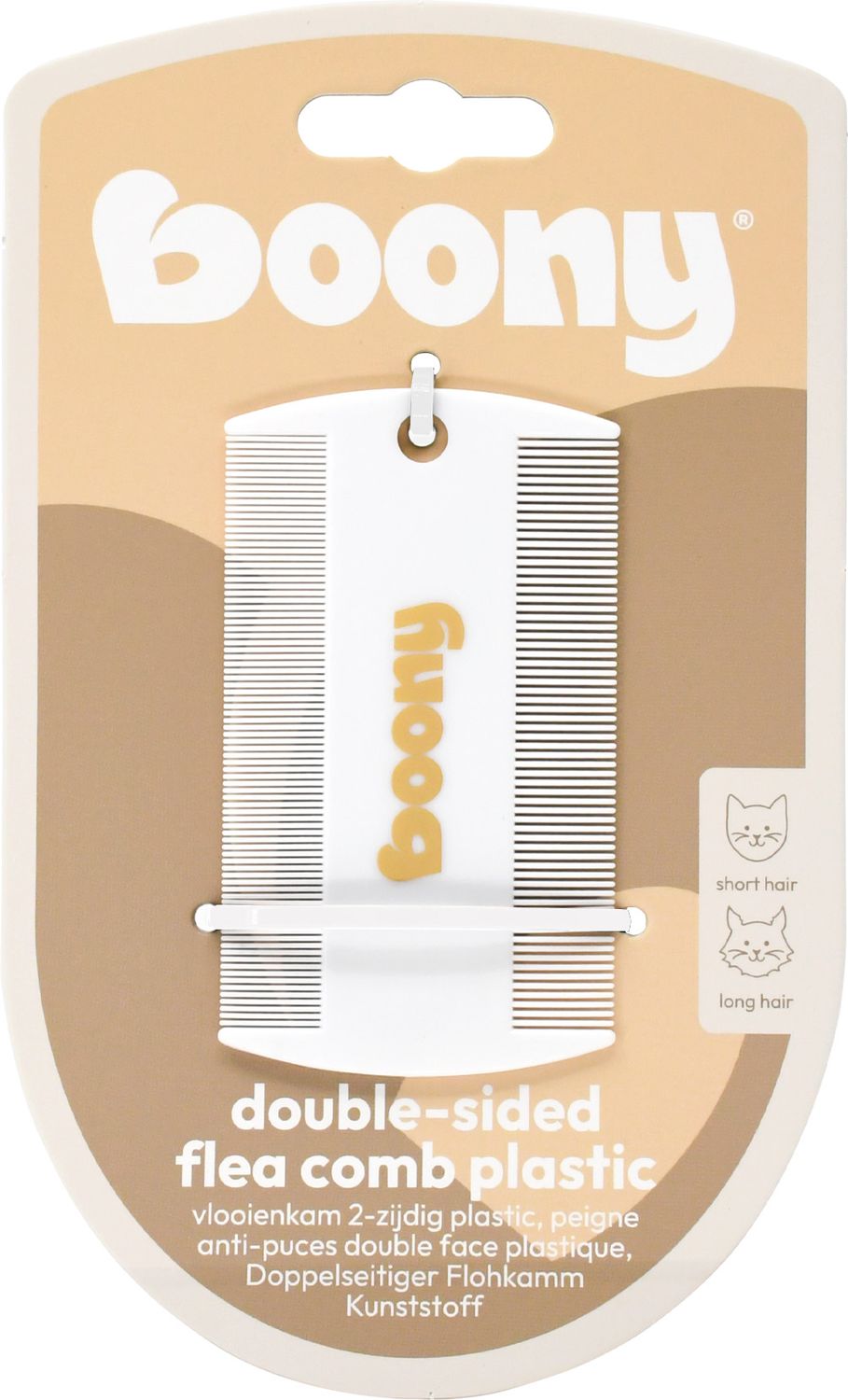 Boony - vlooienkam - kat - 2-zijdig Boony - vlooienkam - kat - 2-zijdig