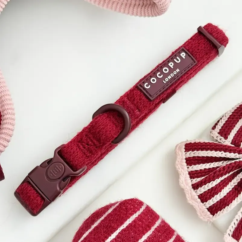 Cocopup - Gebreide Cherry Bakewell - Halsband Cocopup - Gebreide Cherry Bakewell - Halsband