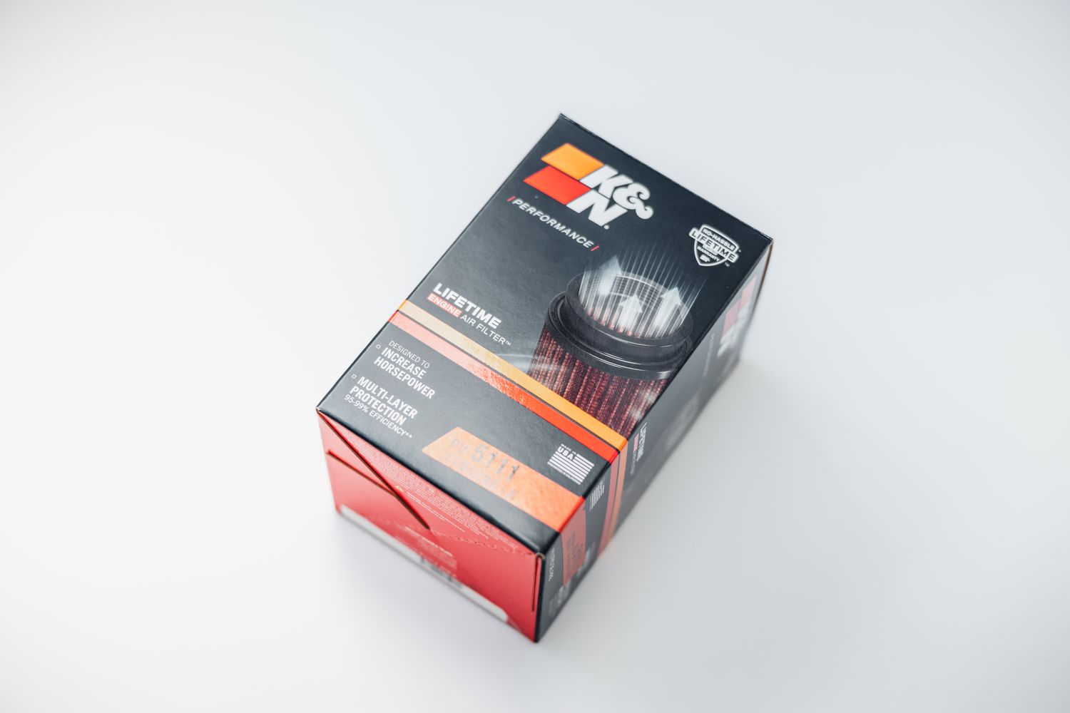 K&amp;N Performance lifetime engine air filter - universeel vervangingsfilter Conisch 76 mm (RU-5111)