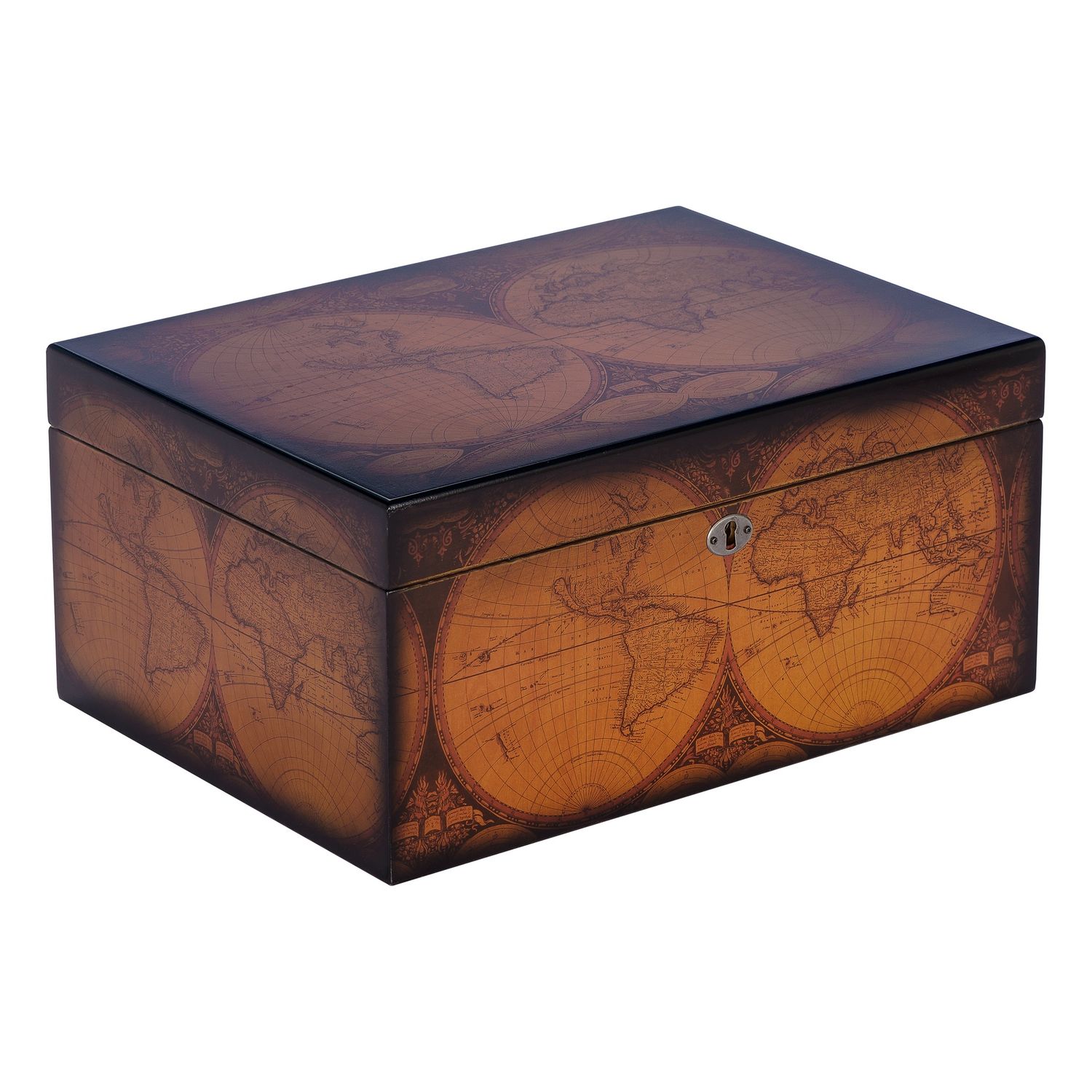 Old World Humidor – Full Color Finish – 55 to 95 Cigar Capacity