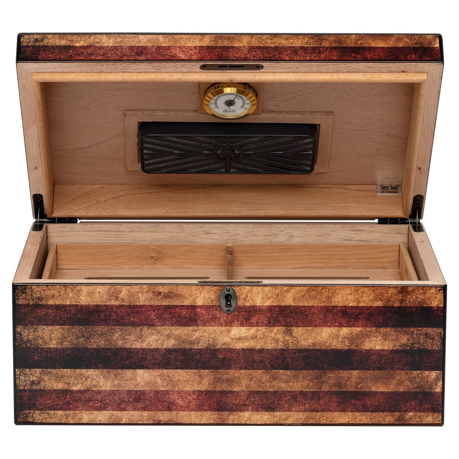 Old Glory Humidor – Full Color Finish – 60 to 105 Cigar Capacity