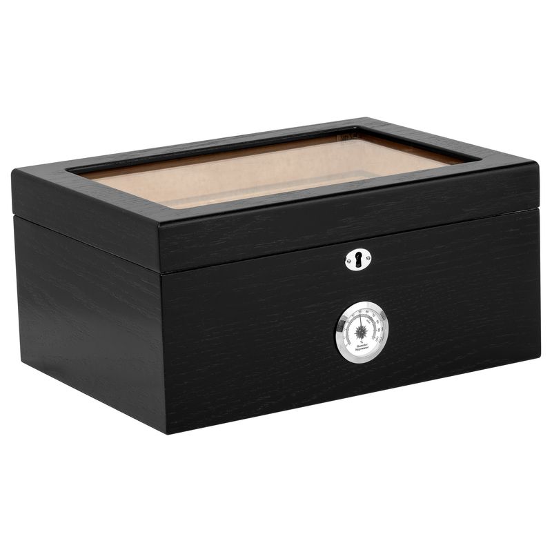 Milano Glasstop Humidor – 75 to 100 Cigar Capacity