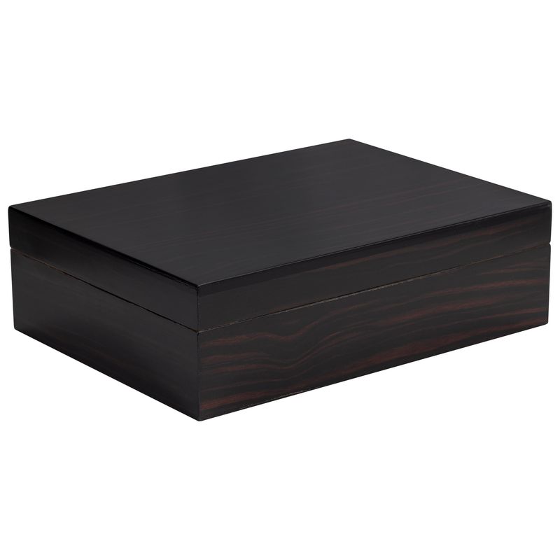 Zebra Humidor – 50 to 100 Cigar Capacity – Zebra Wood