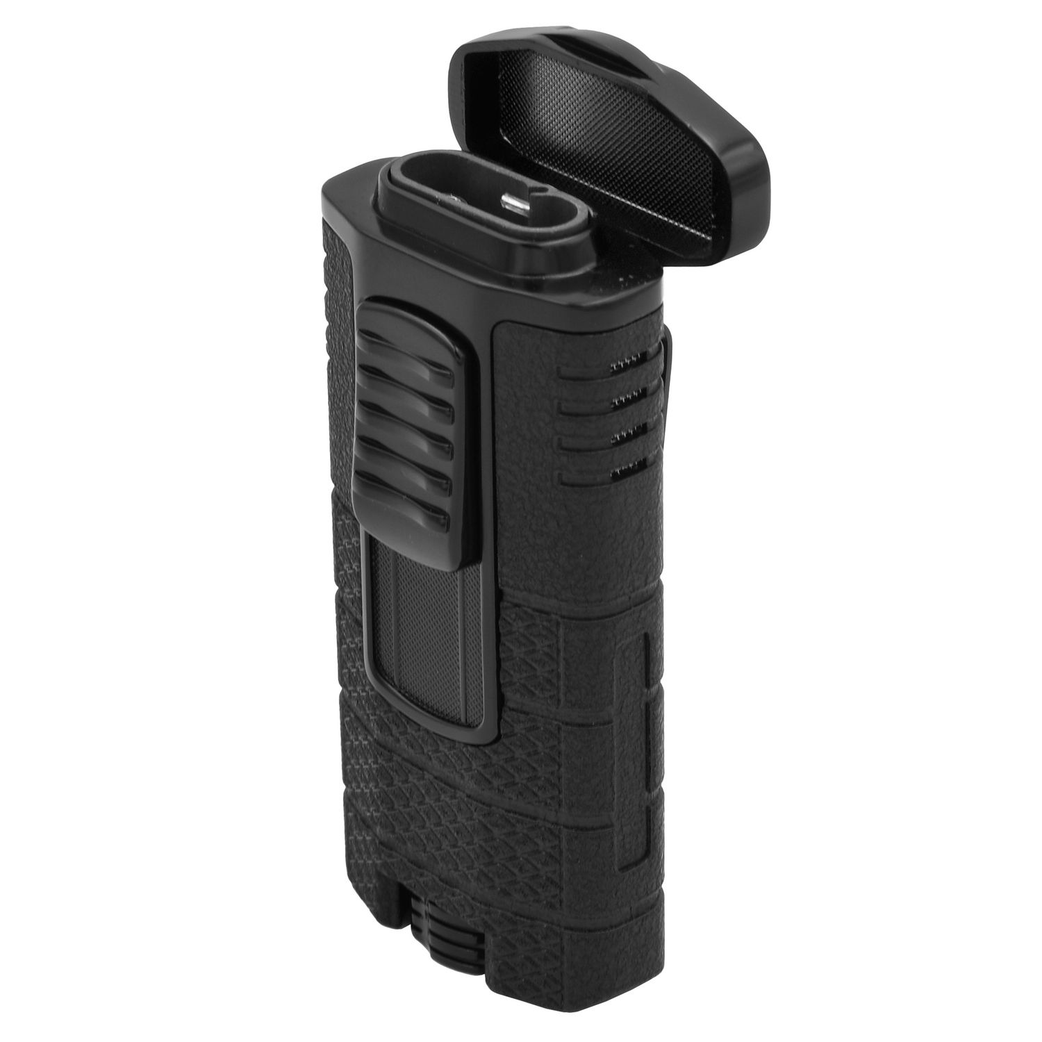 Xikar- Tactical 3 Lighter – Triple Jet Flame – Windproof &amp; Altitude-Tested, Colour: Black