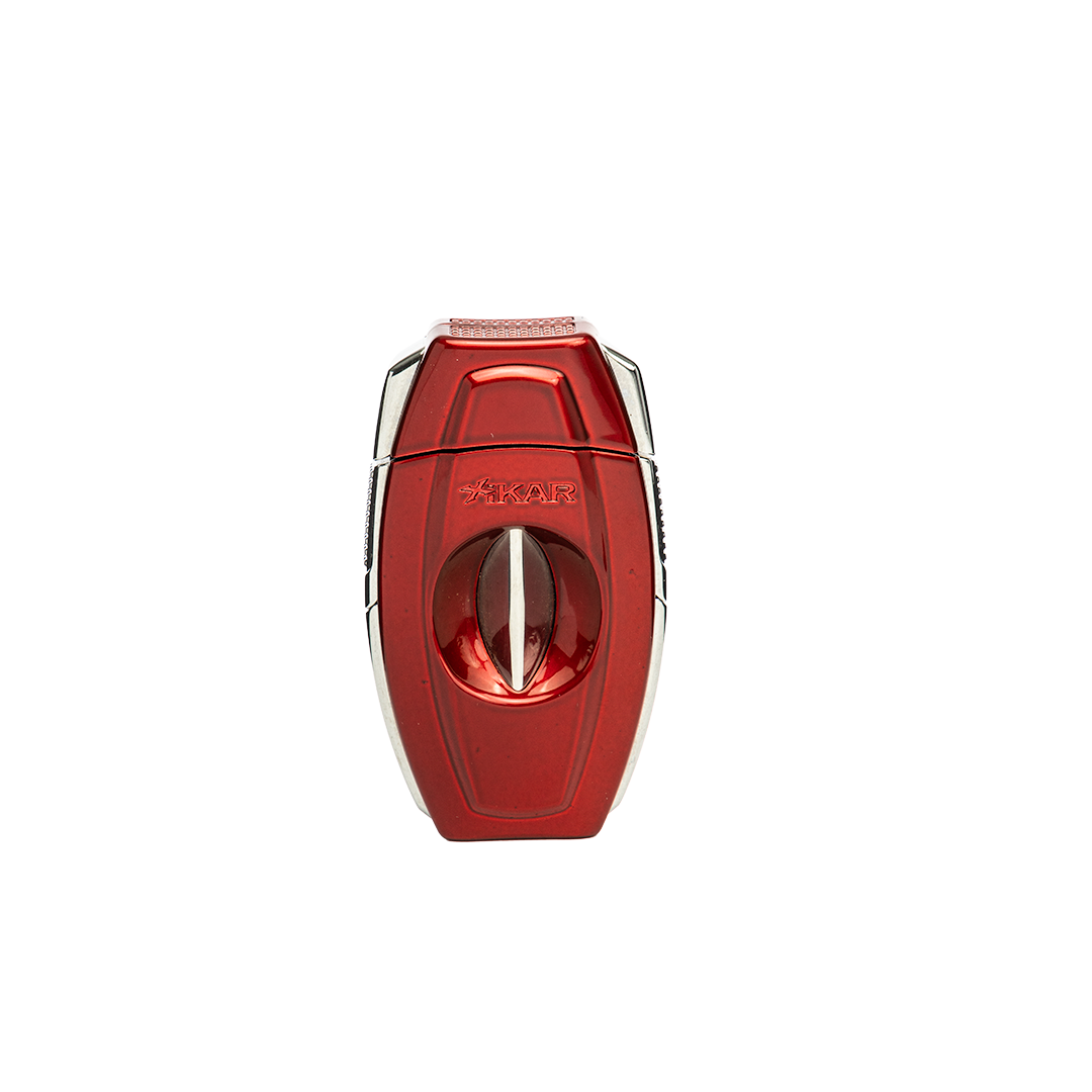 Xikar – Flip Dual Cutter (Straight &amp; V-Cut), Colour: Red