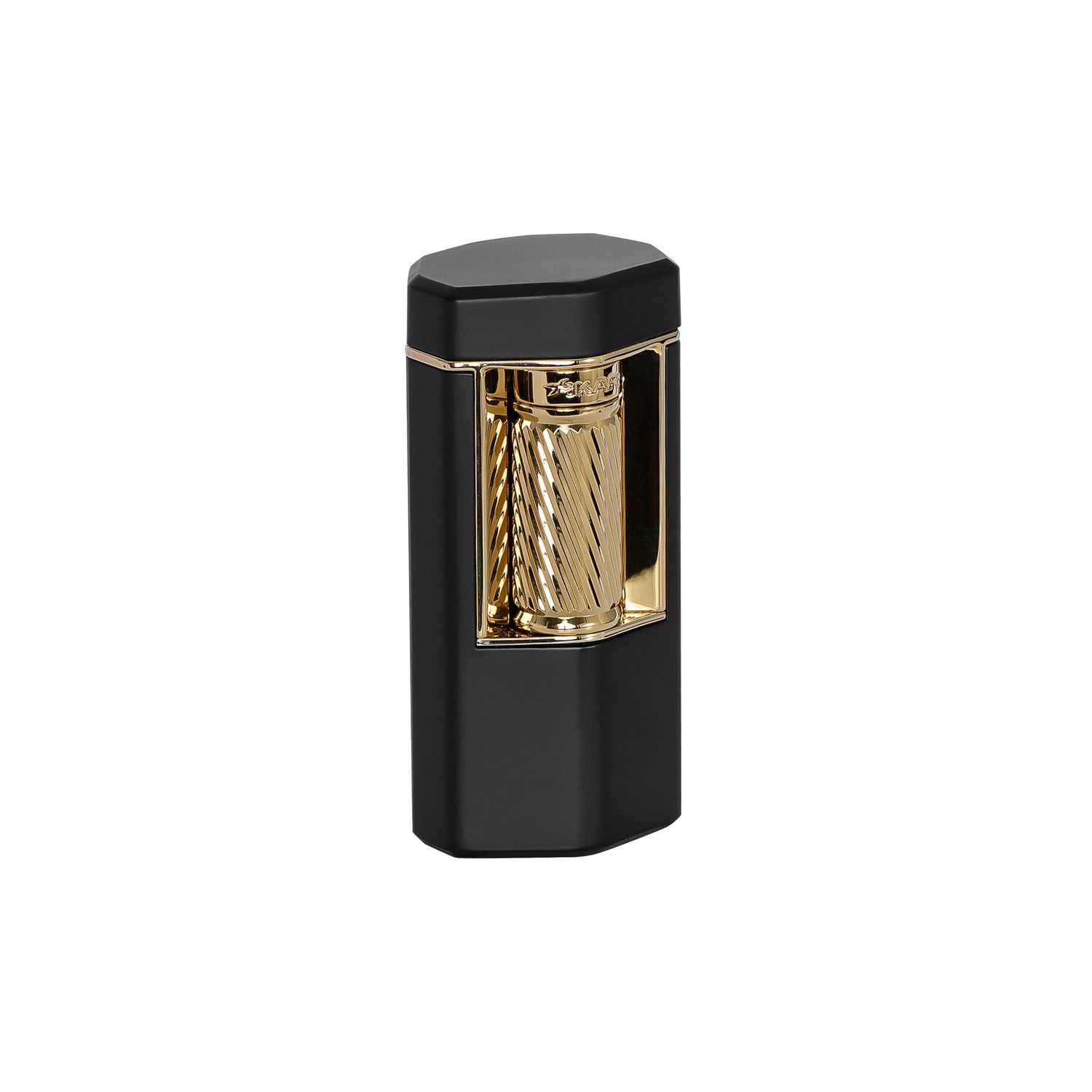 Xikar – Meridian Triple Soft Flame Lighter, Colour: Black &amp; Gold