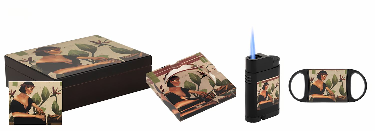 Delight – Elegant Art Cigar Accessory Gift Set