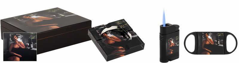 Fiction – Noir Art Cigar Accessory Gift Set
