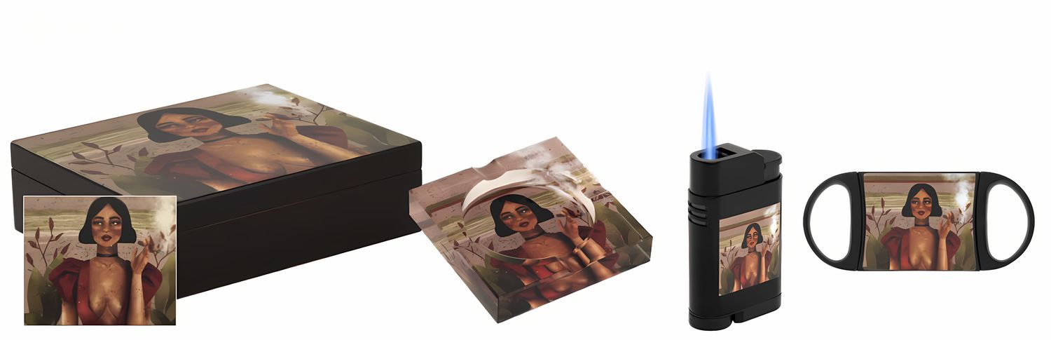 Fascination – Art-Inspired Cigar Accessory Gift Set